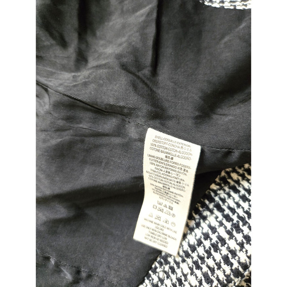 Free People Black and White Houndstooth Rodeo Blazer Size Small Jacket NWOT - Picture 12 of 14